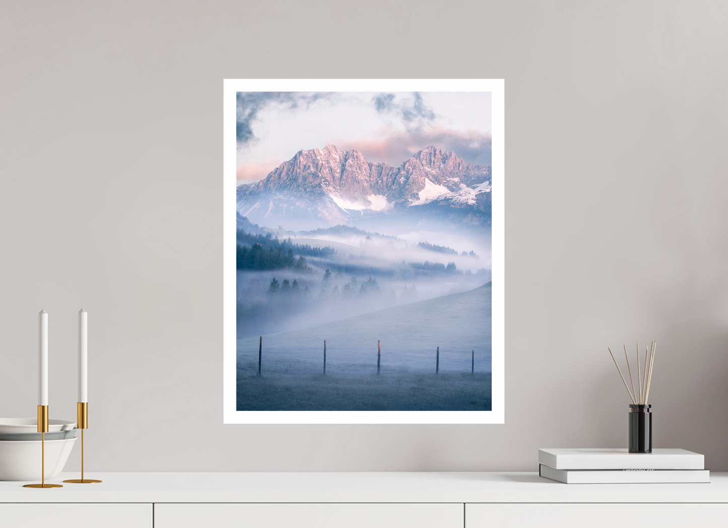 40 x 50 cm, Fine Art Print Wilder Kaiser, Austria