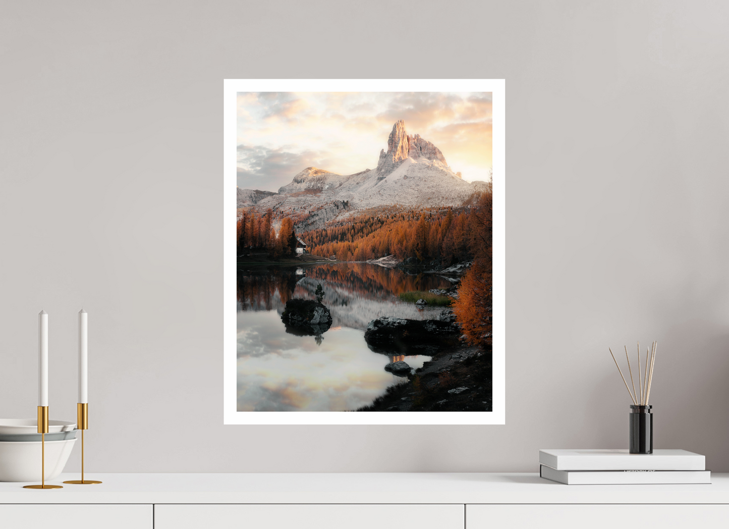 40 x 50 cm, Fine Art Print Lago di Federa