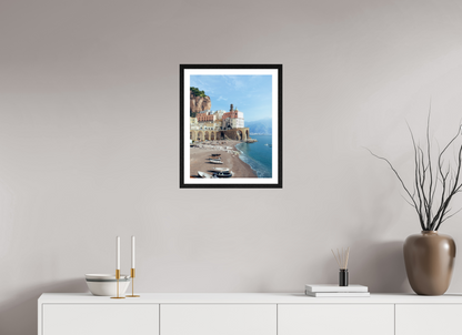 40 x 50 cm, Black Oak Frame Atrani, Amalfi Coast