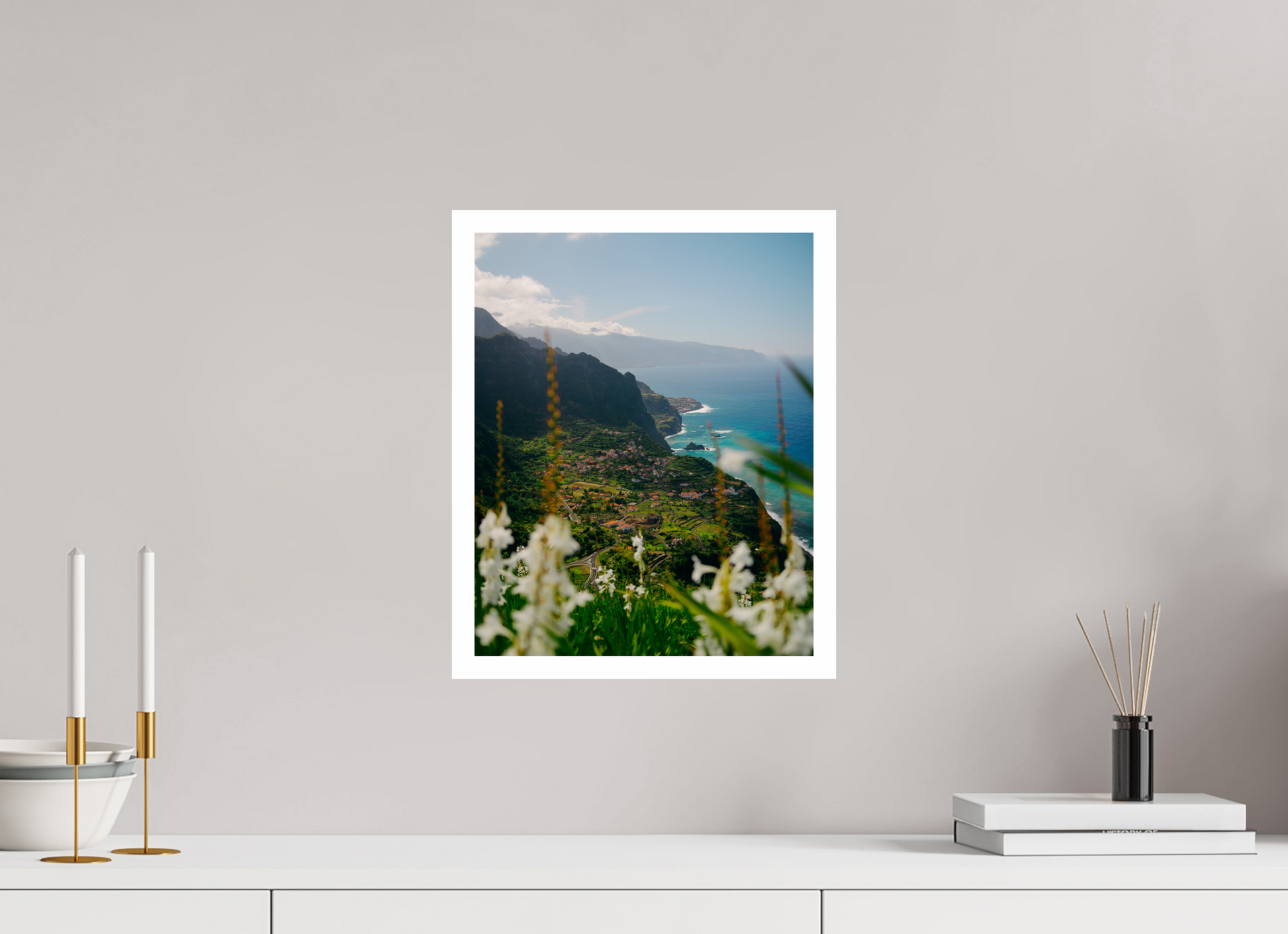 30 x 37.5 cm, Fine Art Print Madeira Coastline
