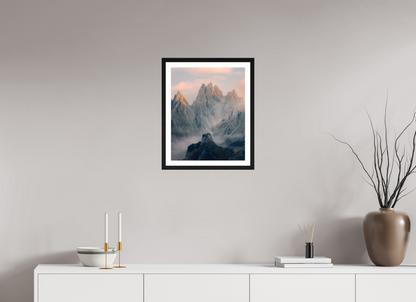 40 x 50 cm, Black Oak Frame Towers of Mordor II