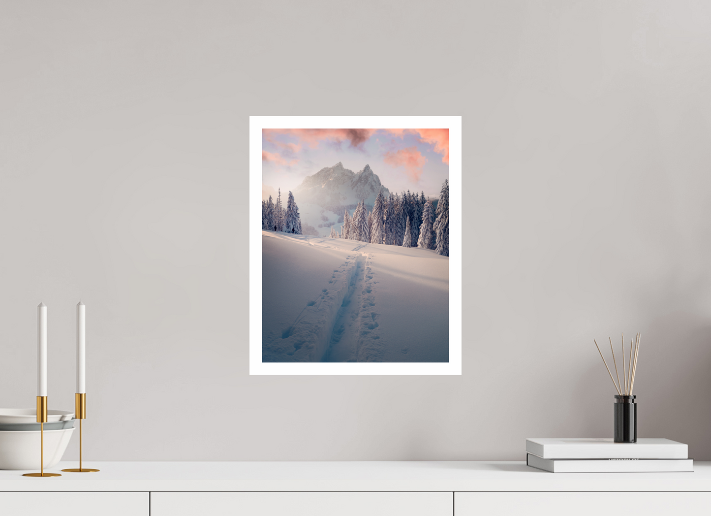 30 x 37.5 cm, Fine Art Print Alpenglow