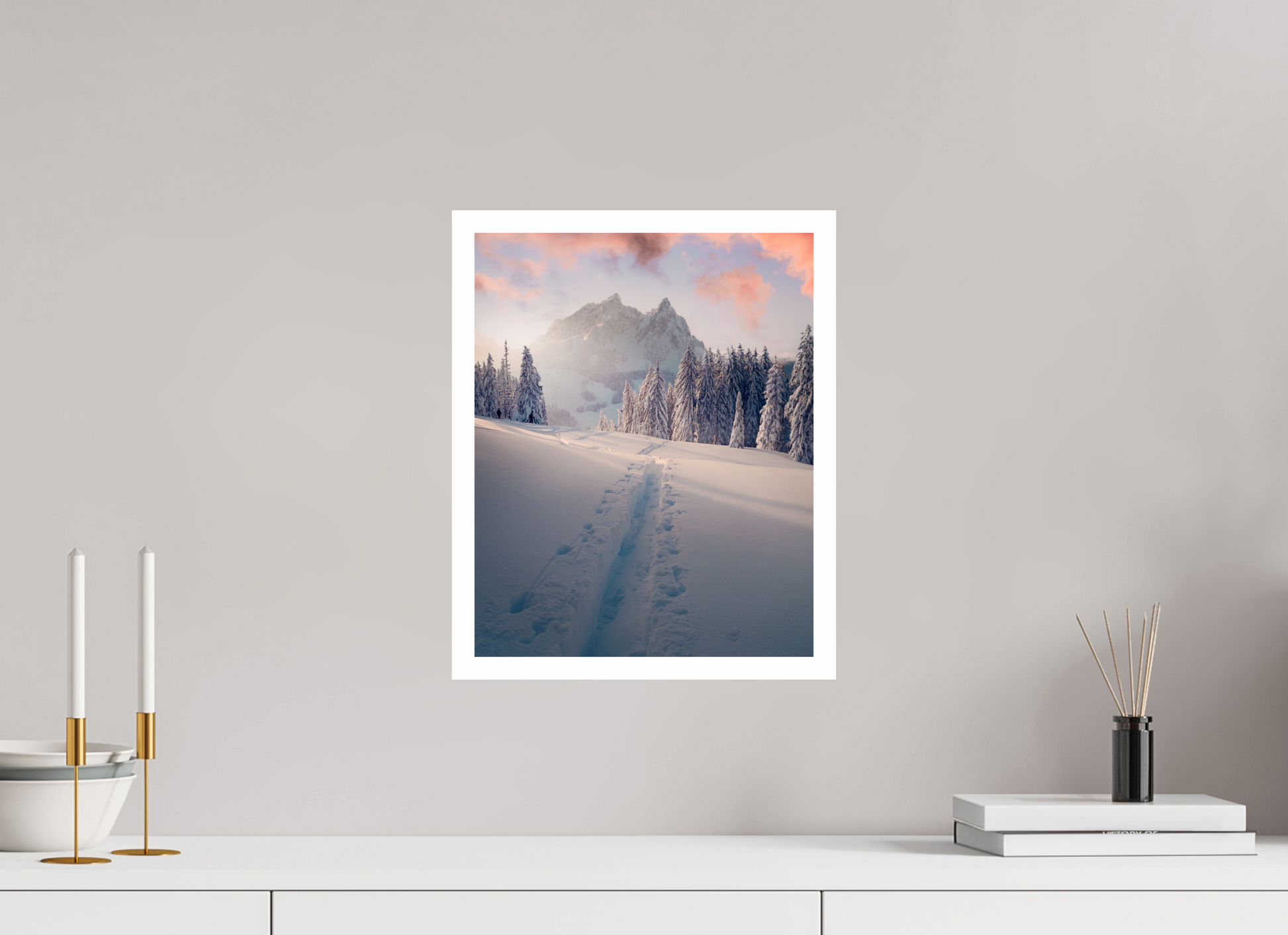 30 x 37.5 cm, Fine Art Print Alpenglow
