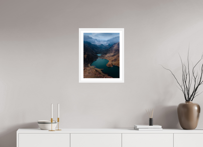 40 x 50 cm, White Frame Kinsaycoccha, Peru