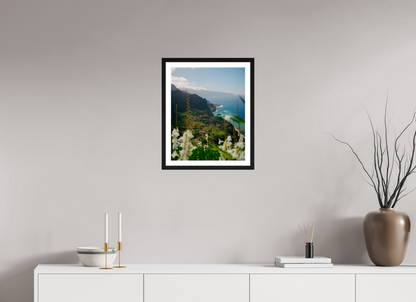 40 x 50 cm, Black Oak Frame Madeira Coastline