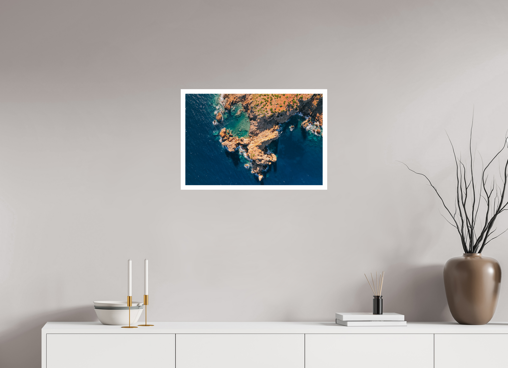 60 x 40 cm, Canson Baryta 2cm Border Coastline