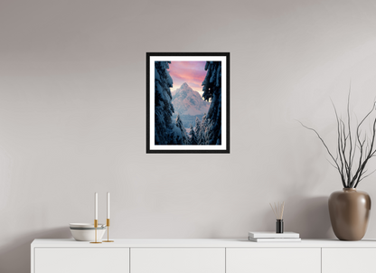 40 x 50 cm, Black Oak Frame Winter Glow