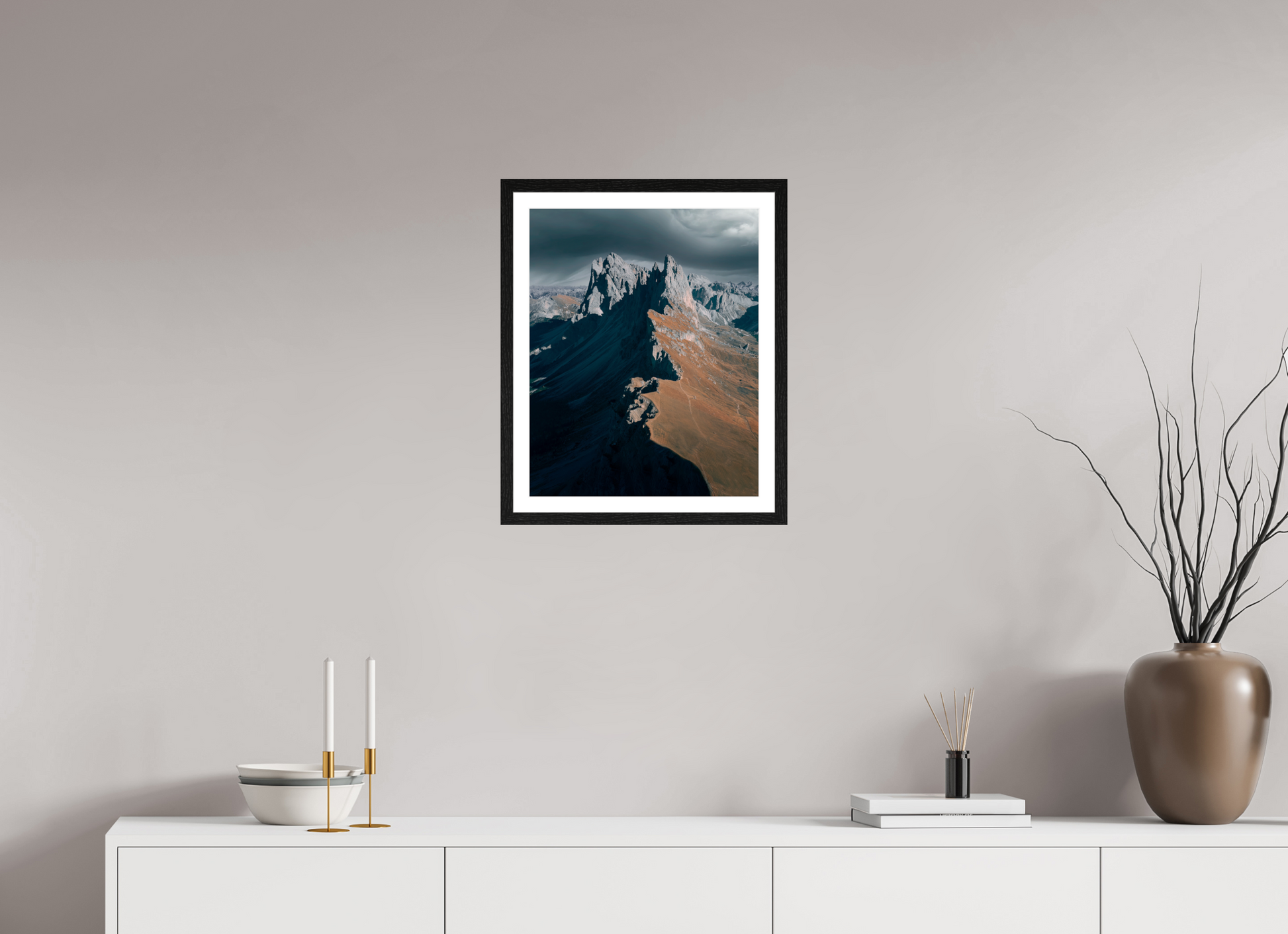 40 x 50 cm, Black Oak Frame Seceda