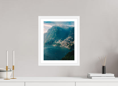 30 x 37.5 cm, White Frame Amalfi