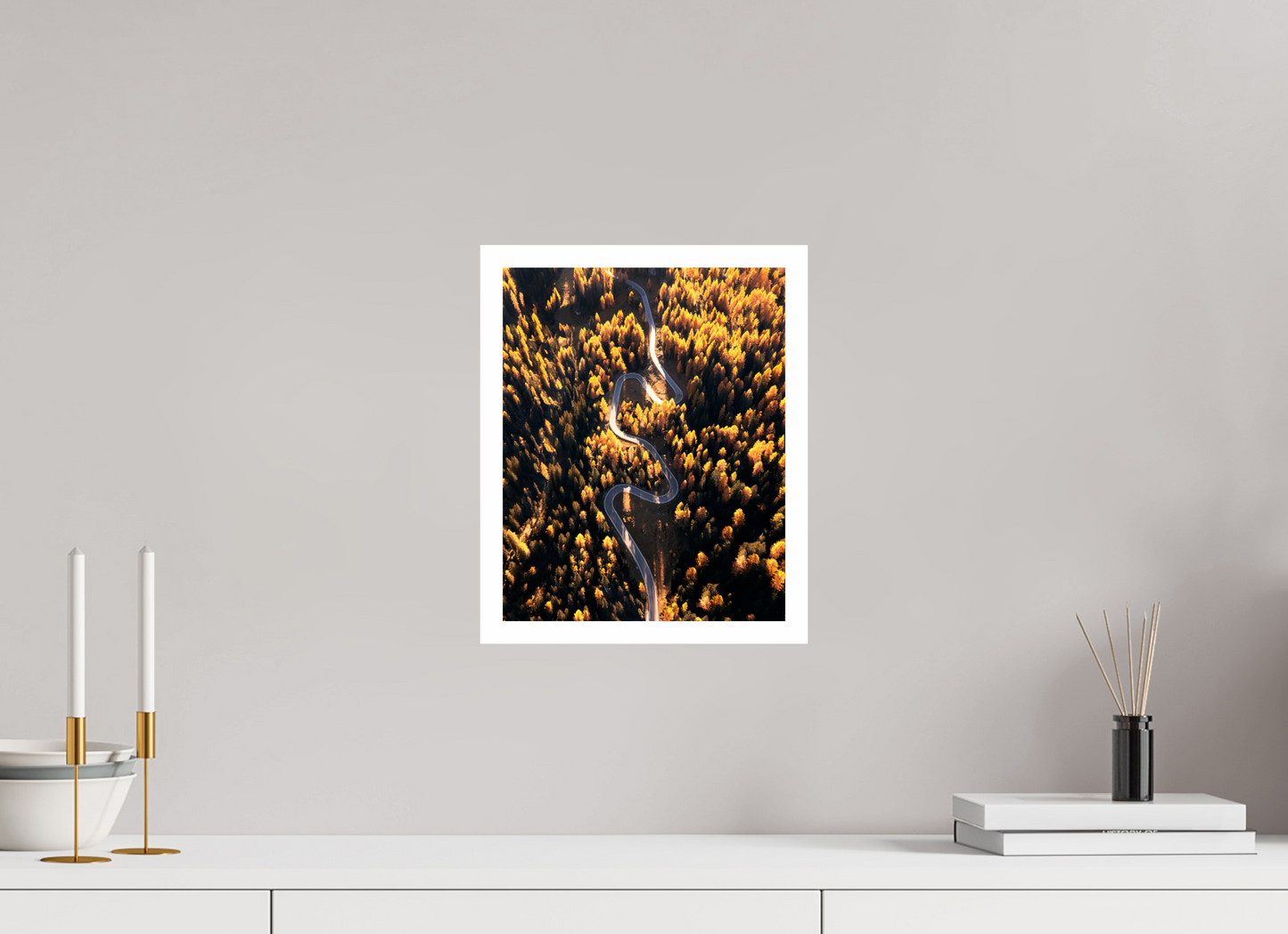25 x 31.3 cm, Fine Art Print Mountain Road