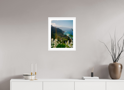 40 x 50 cm, White Frame Madeira Coastline