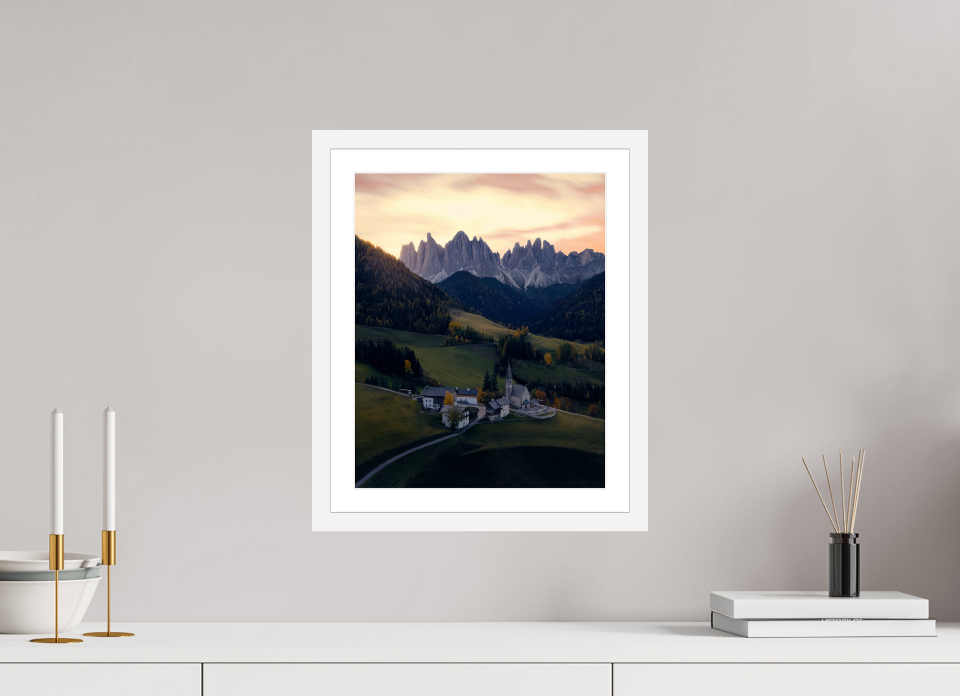 30 x 37.5 cm, White Frame St Magdalena