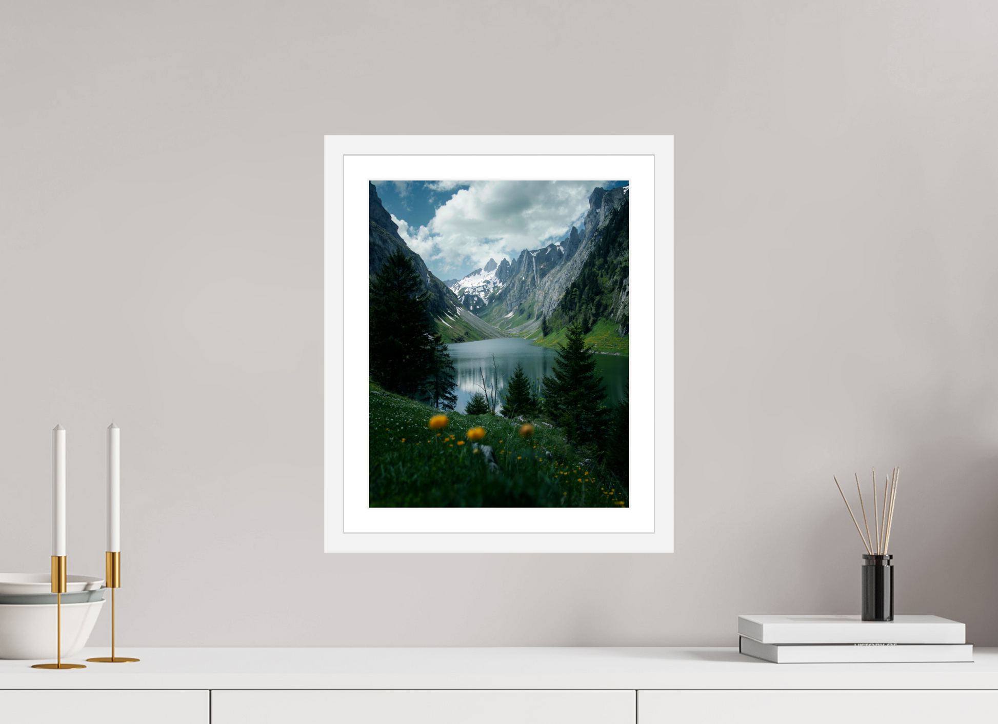 30 x 37.5 cm, White Frame Fälensee