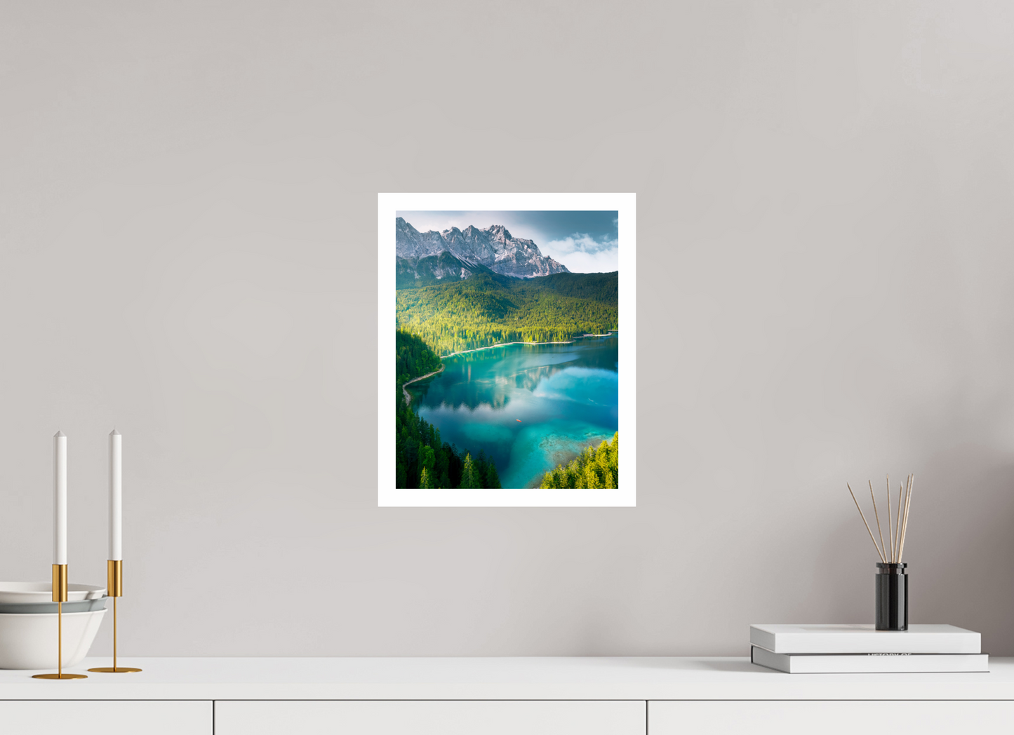 25 x 31.3 cm, Fine Art Print Alpine Lake