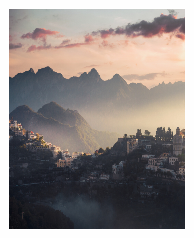 Main image Sunset over the Amalfi Coast