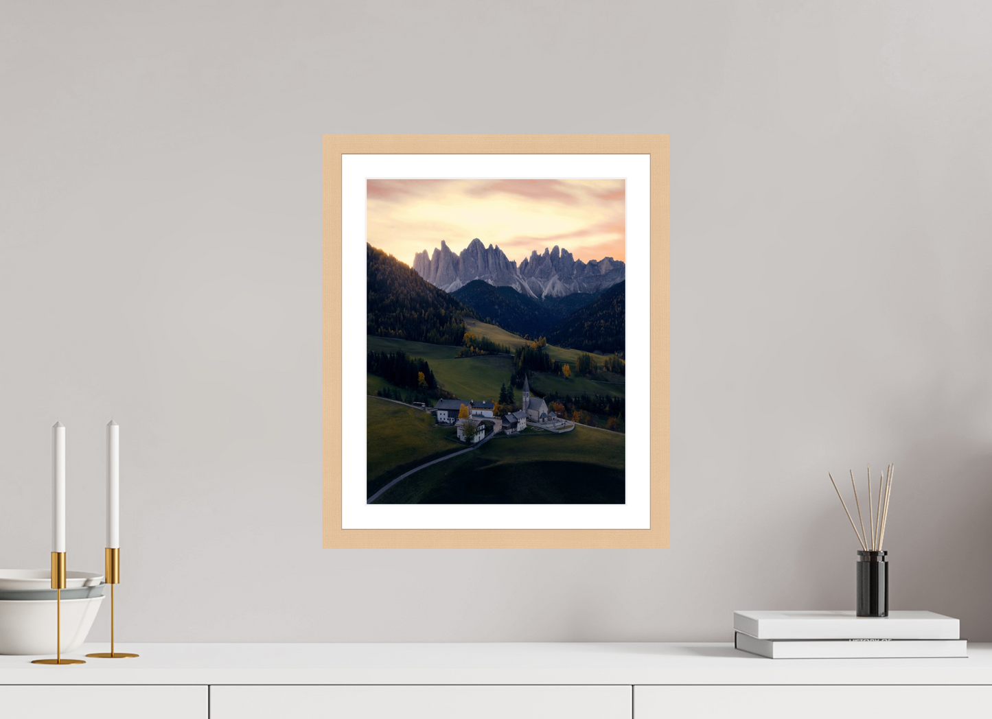 30 x 37.5 cm, Natural Maple Frame St Magdalena