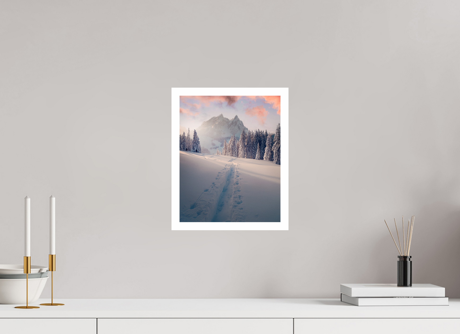 25 x 31.3 cm, Fine Art Print Alpenglow
