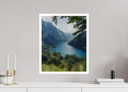 40 x 50 cm, Fine Art Print Swiss Postcard View