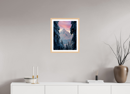 40 x 50 cm, Natural Maple Frame Winter Glow