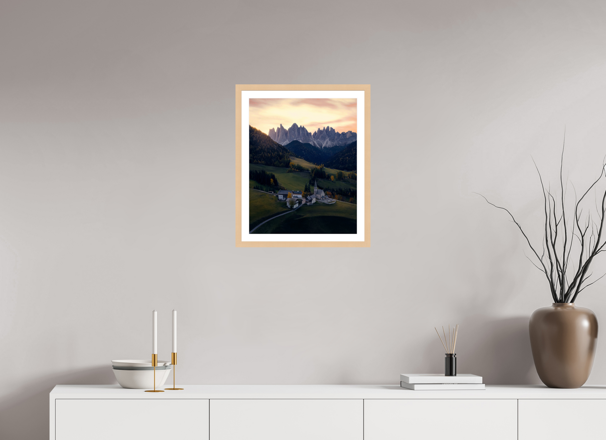 40 x 50 cm, Natural Maple Frame St Magdalena