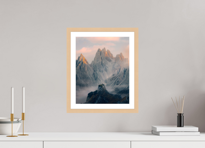 30 x 37.5 cm, Natural Maple Frame Towers of Mordor II