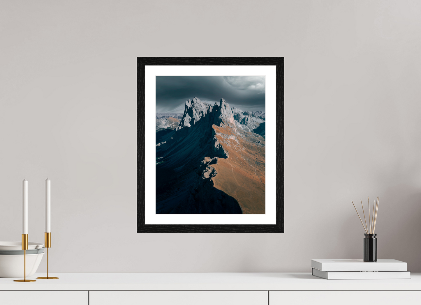 30 x 37.5 cm, Black Oak Frame Seceda