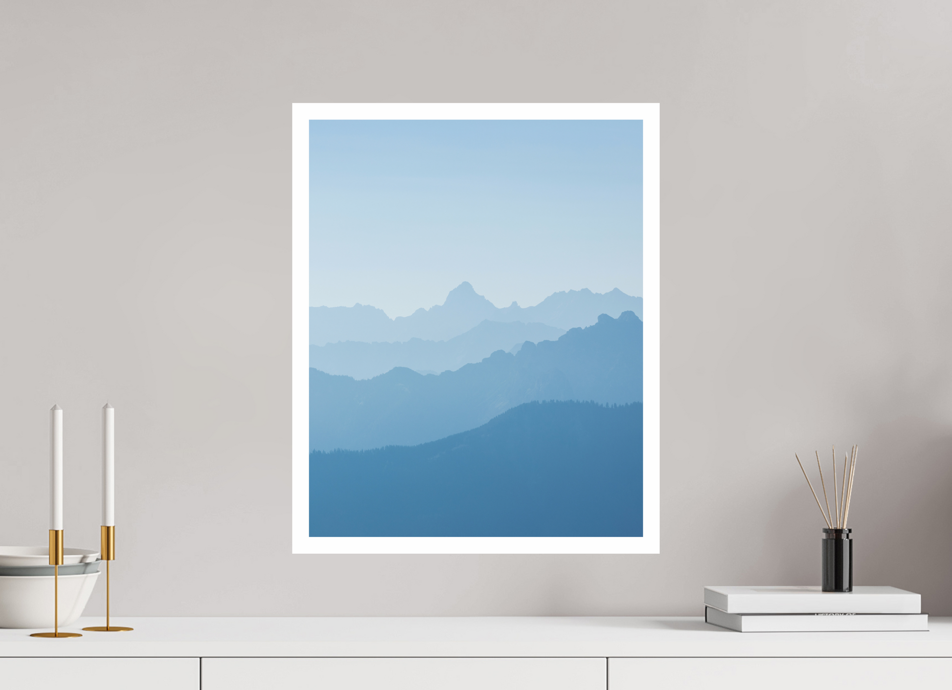 40 x 50 cm, Fine Art Print Mountain Layers I