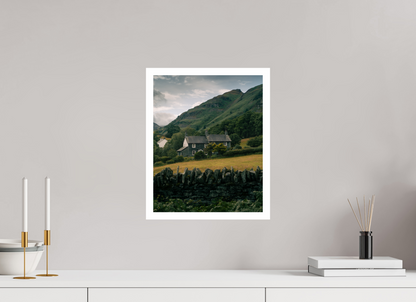 30 x 37.5 cm, Fine Art Print Lake District Cottage