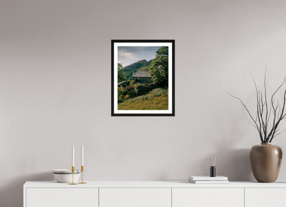 40 x 50 cm, Black Oak Frame Country Home
