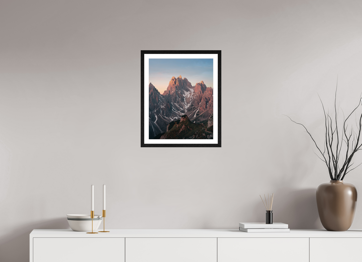 40 x 50 cm, Black Oak Frame Towers of Mordor I