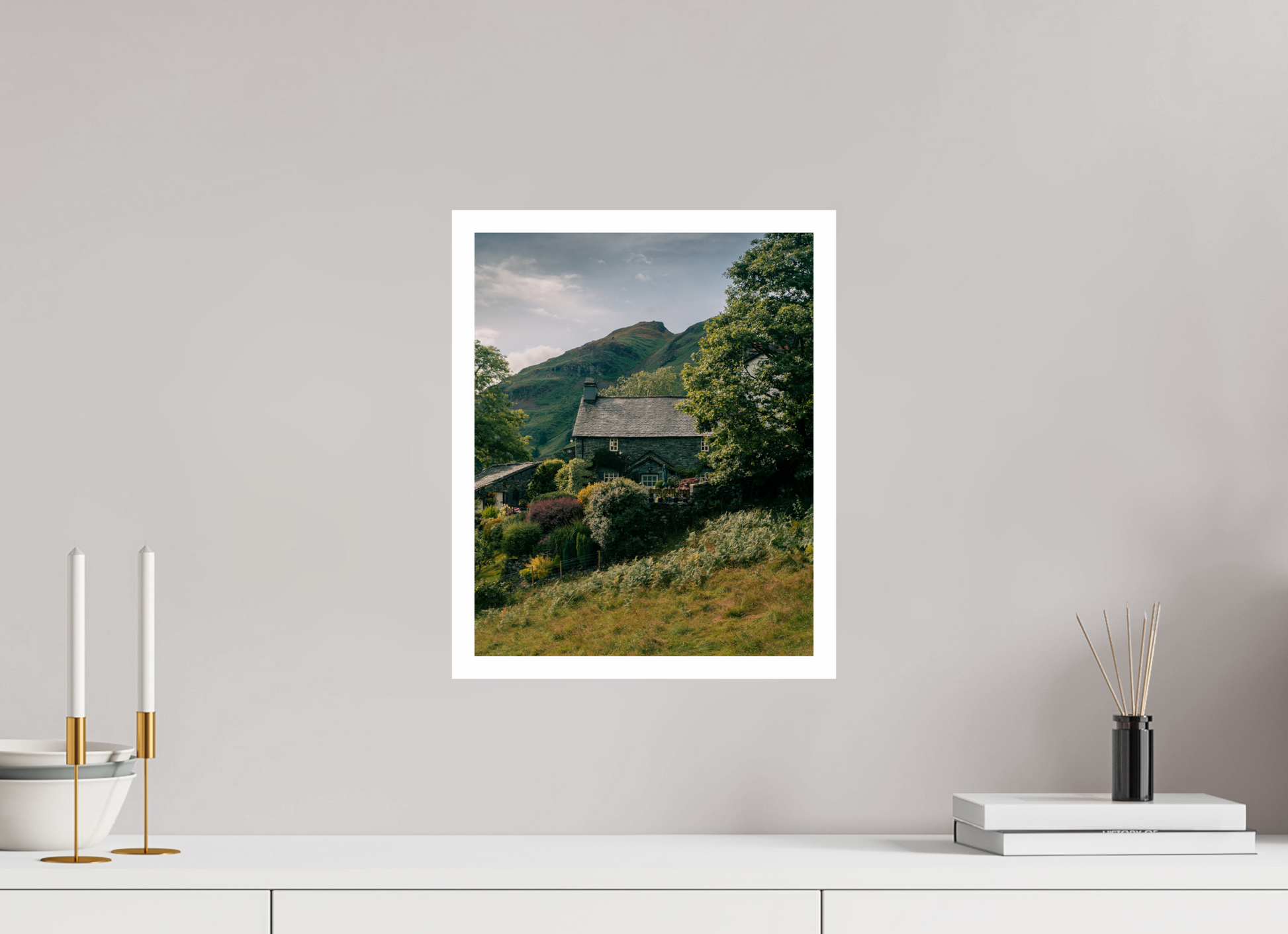 30 x 37.5 cm, Fine Art Print Country Home