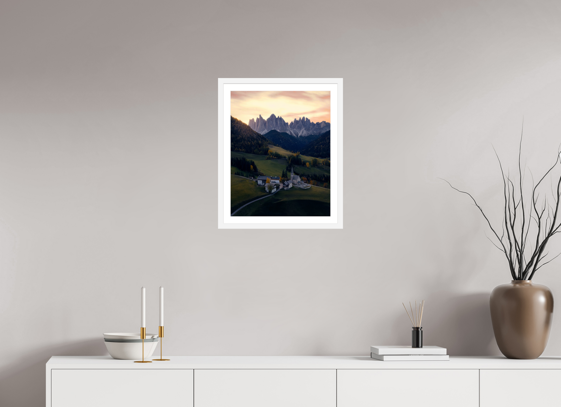 40 x 50 cm, White Frame St Magdalena