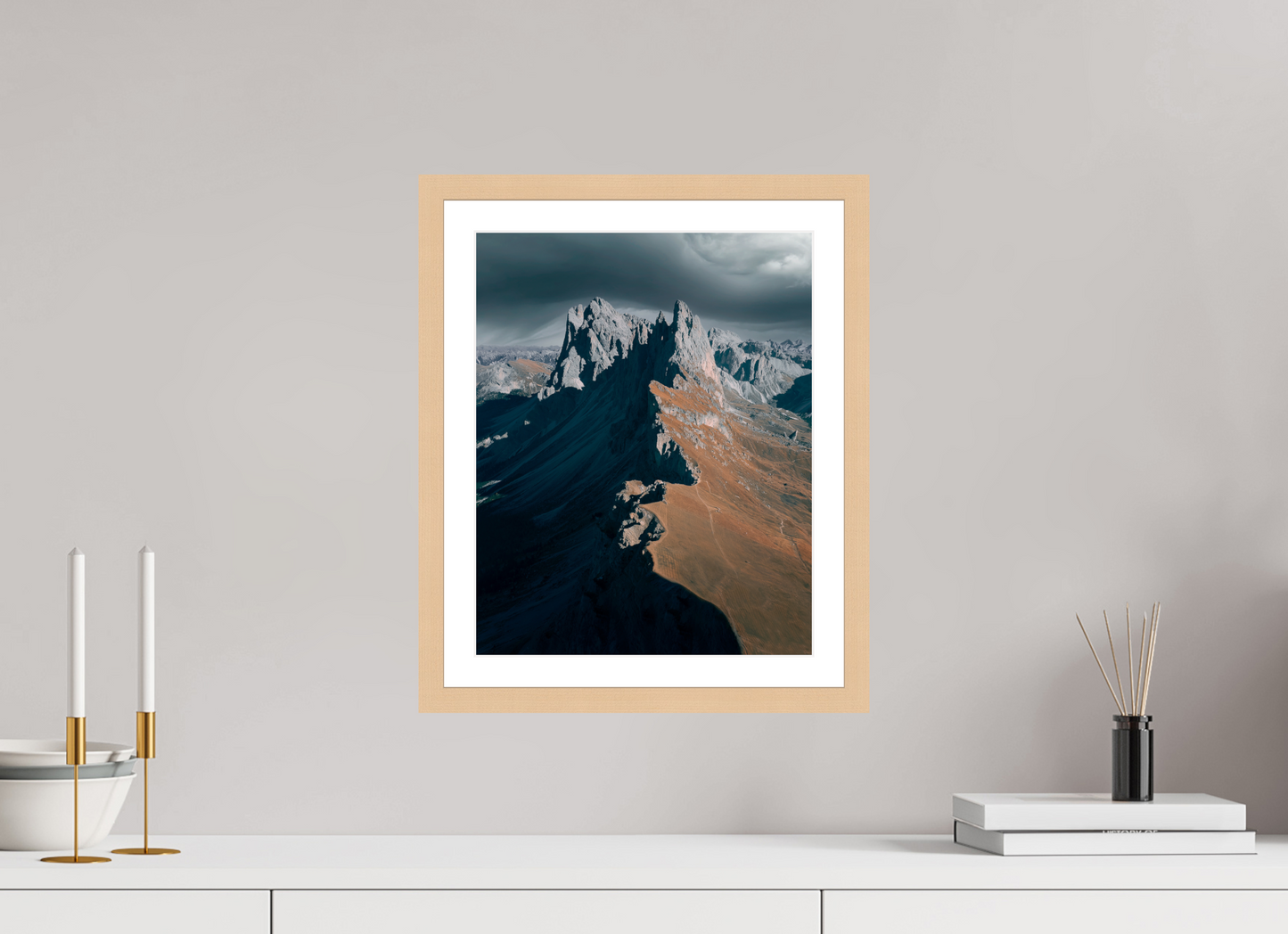 30 x 37.5 cm, Natural Maple Frame Seceda