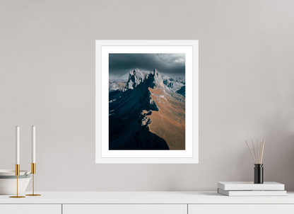 30 x 37.5 cm, White Frame Seceda